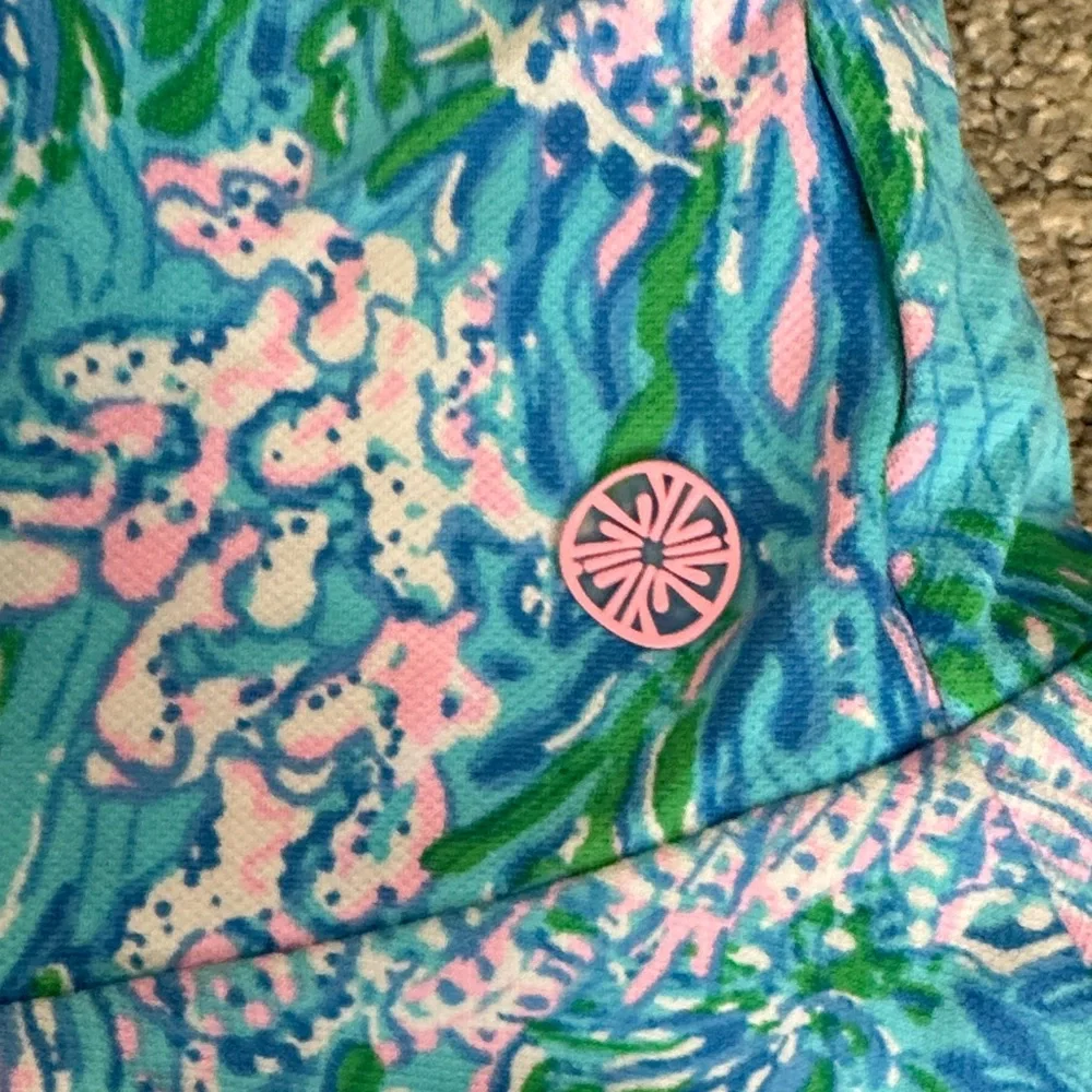 Lilly Pulitzer Vibrant Blue and Green Skort - Picture 5 of 5
